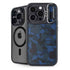 Blue Street Camo iPhone 15 Pro Kickstand Case